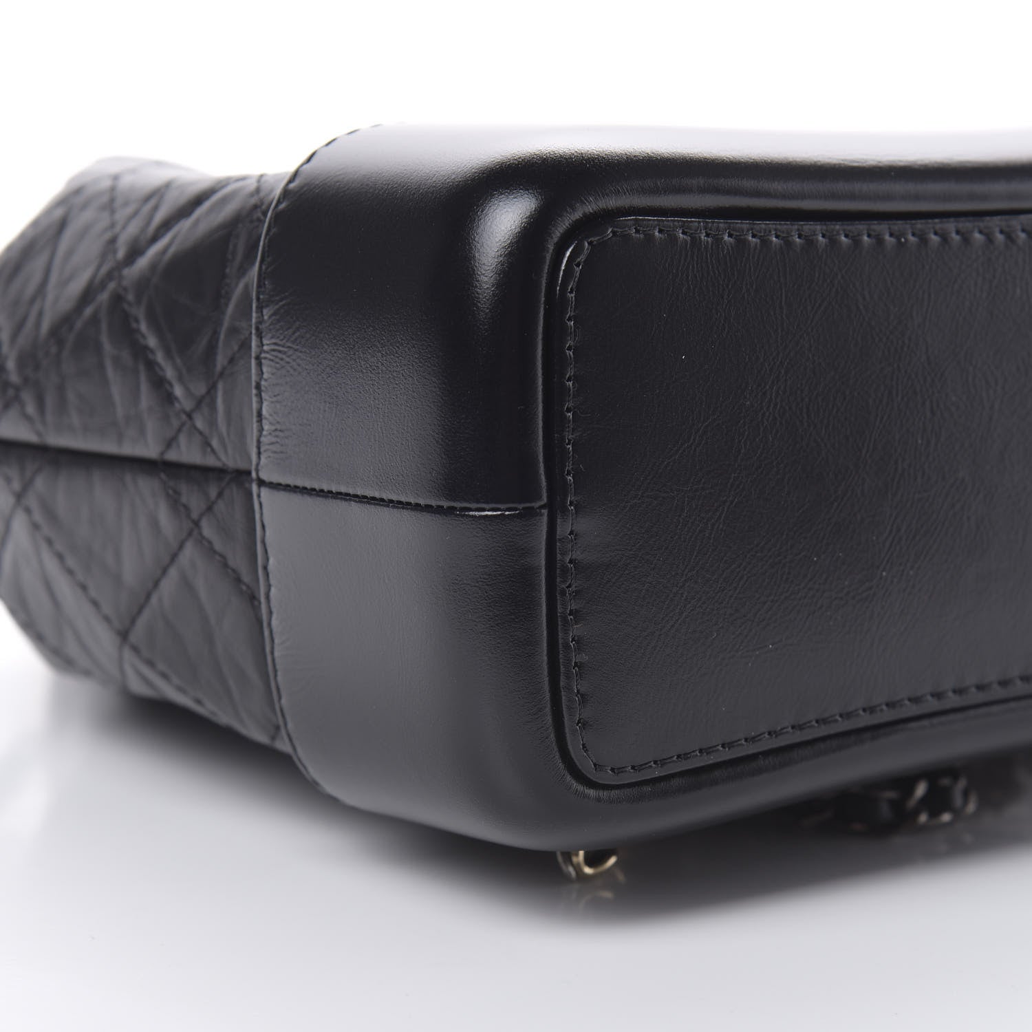Chanel Aged Calfskin Quilted Small Gabrielle Backpack Black 8 of 10