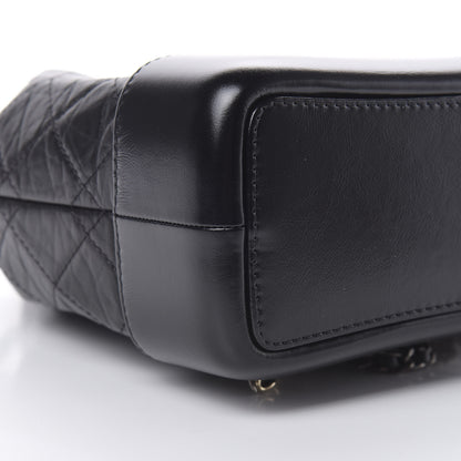 Chanel Aged Calfskin Quilted Small Gabrielle Backpack Black 8 of 10