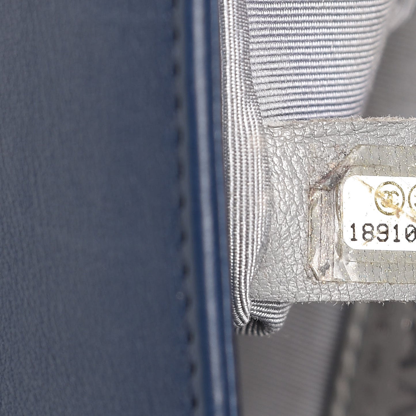 Calfskin Double Stitch New Medium Boy Flap Marine