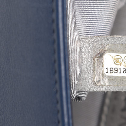 Chanel Calfskin Double Stitch New Medium Boy Flap Marine 7 of 14