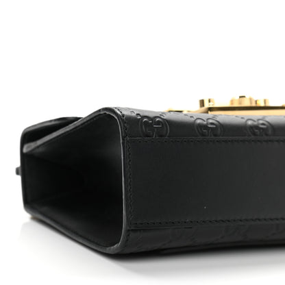 Gucci Guccissima Small Padlock Shoulder Bag Black 10 of 11