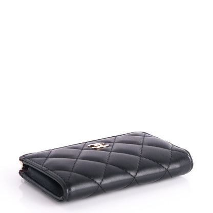 Chanel Lambskin Quilted Key Holder Case Black 4 of 7