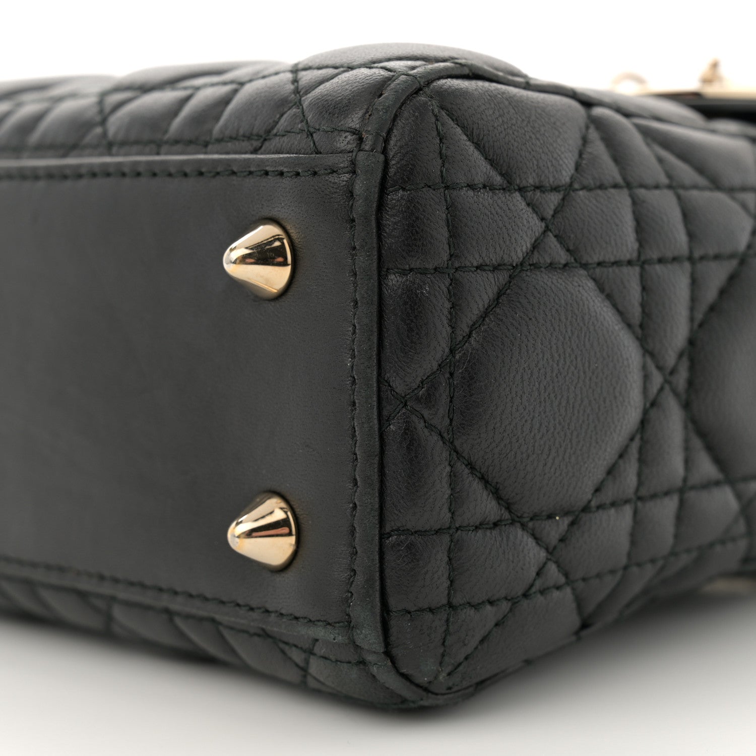 Christian Dior Lambskin Cannage Small Lucky Badges My Lady Dior Black 10 of 12