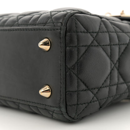 Christian Dior Lambskin Cannage Small Lucky Badges My Lady Dior Black 10 of 12