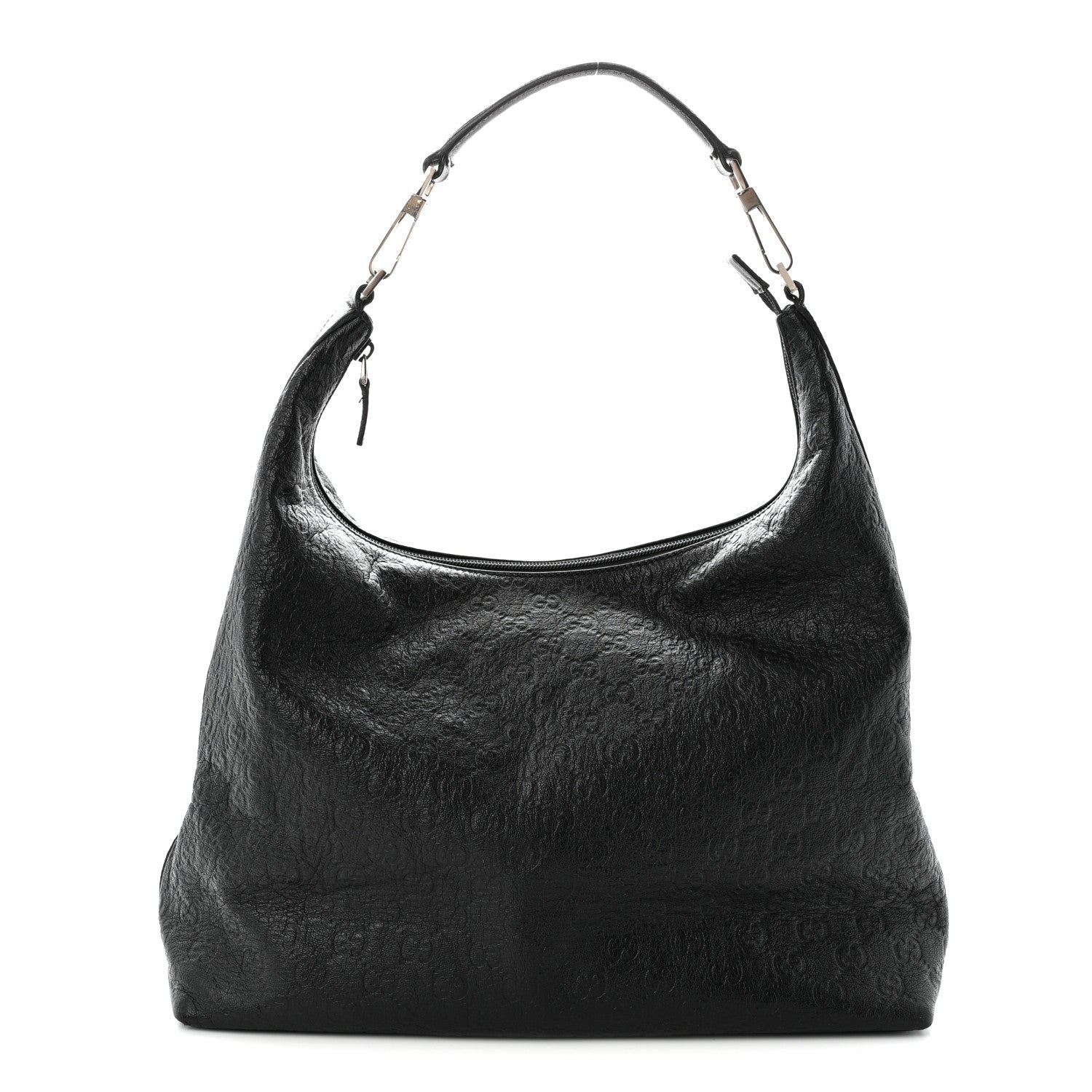 Gucci Guccissima Monogram Hobo Black 1 of 12