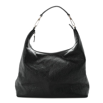 Gucci Guccissima Monogram Hobo Black 1 of 12
