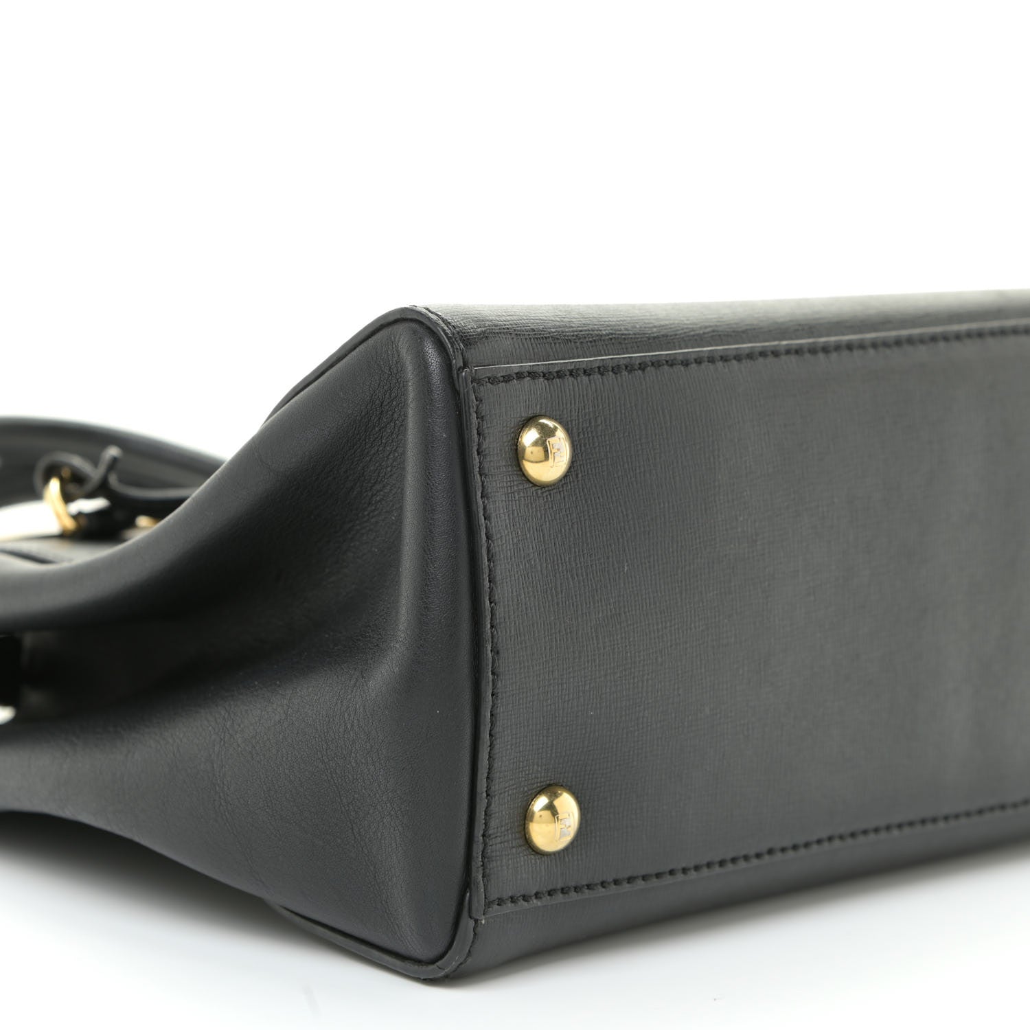 Fendi Vitello Elite Petite 2Jours Tote Black 8 of 19
