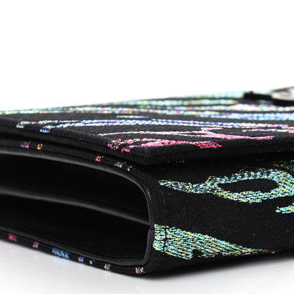 Saint Laurent Tiger Burnout Monogram Chain Wallet Multicolor 10 of 12