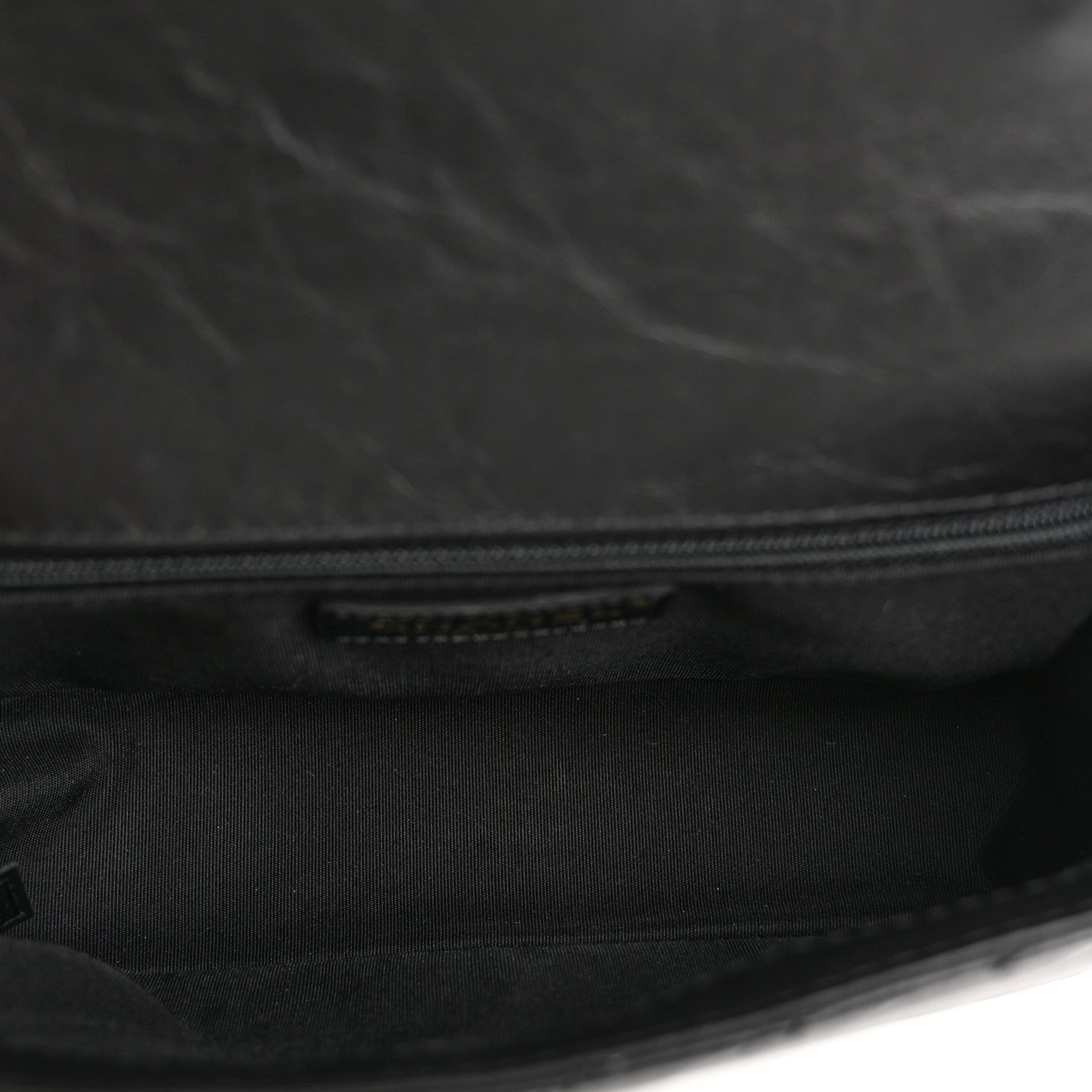 Chanel Calfskin Chevron Quilted Top Handle Flap Black 5 of 10