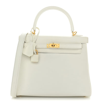 Hermes Swift Kelly Retourne 25 White 1 of 10