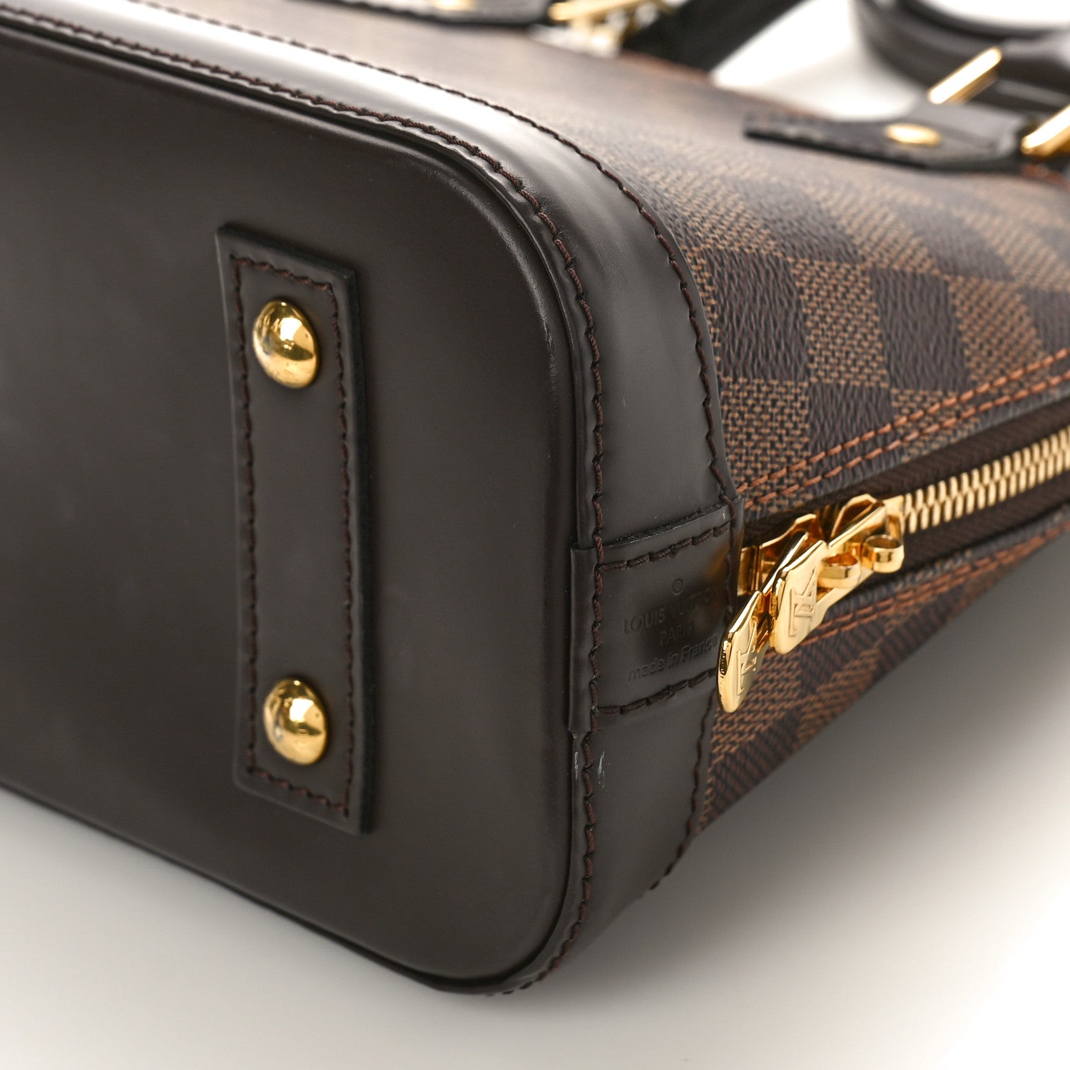 Louis Vuitton Damier Ebene Alma BB 8 of 8