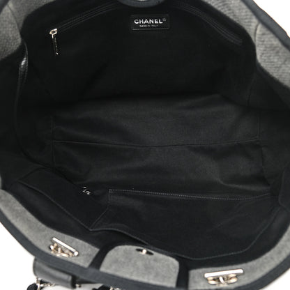 Chanel Canvas Medium Deauville Tote Grey 5 of 13