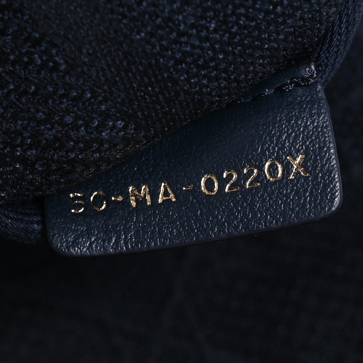 Christian Dior Canvas Embroidered Cannage Medium Lady D-Lite Navy 7 of 11