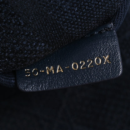 Christian Dior Canvas Embroidered Cannage Medium Lady D-Lite Navy 7 of 11