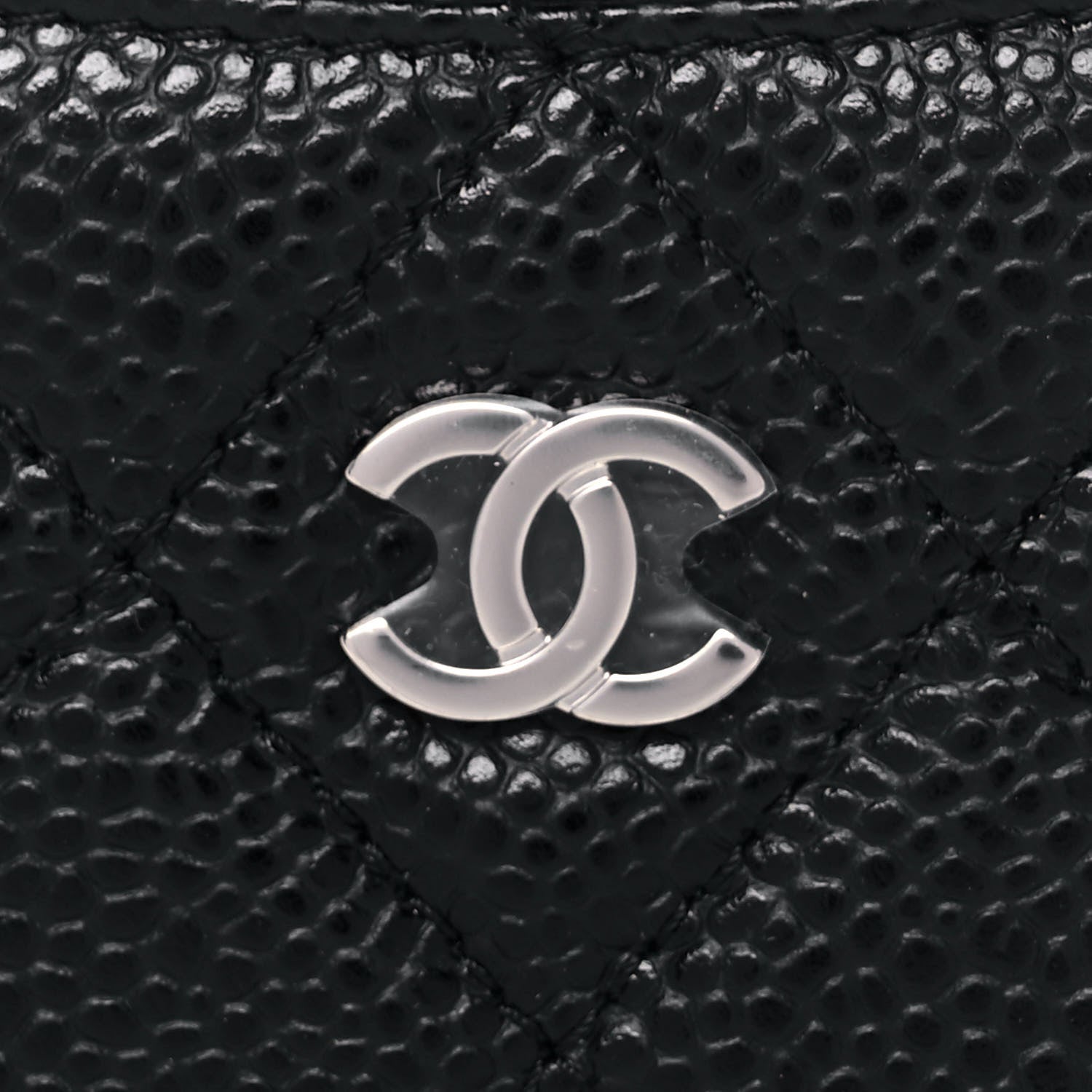 Chanel Caviar Quilted Card Holder Black 9 of 10