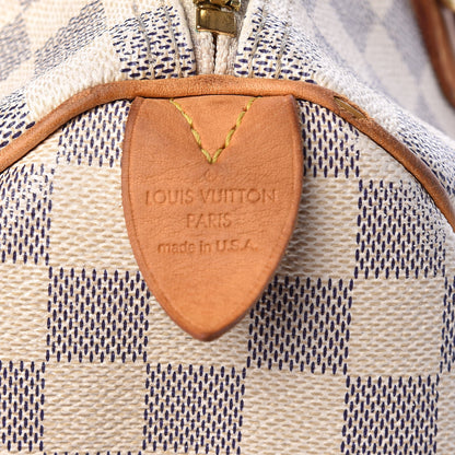 Louis Vuitton Damier Azur Speedy 30 6 of 31