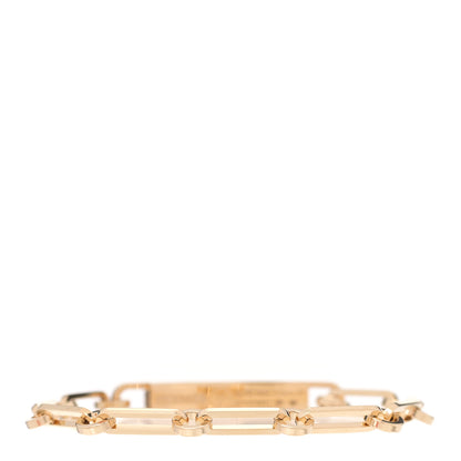 Hermes 18K Yellow Gold Diamond Pave PM Kelly Chaine Bracelet ST 2 of 4