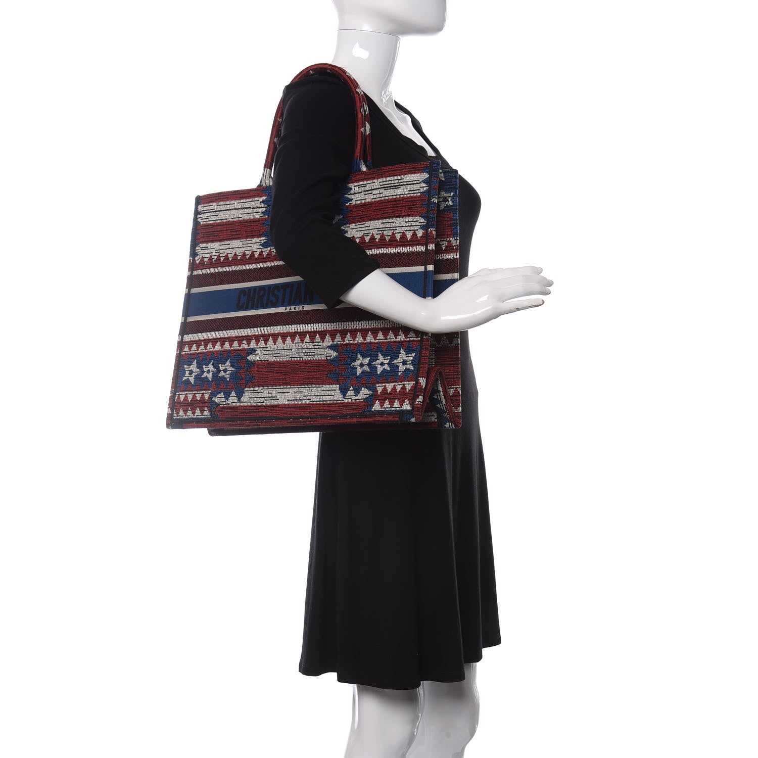 Christian Dior Canvas Embroidered Exclusive US Book Tote Multicolor 2 of 9