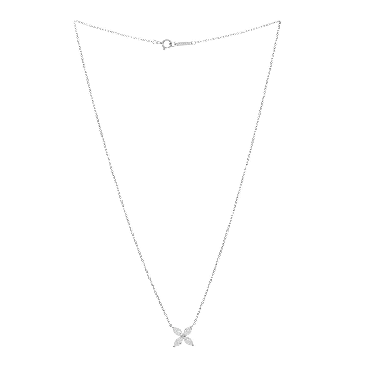 Tiffany Platinum Diamond Large Victoria Necklace 3 of 4