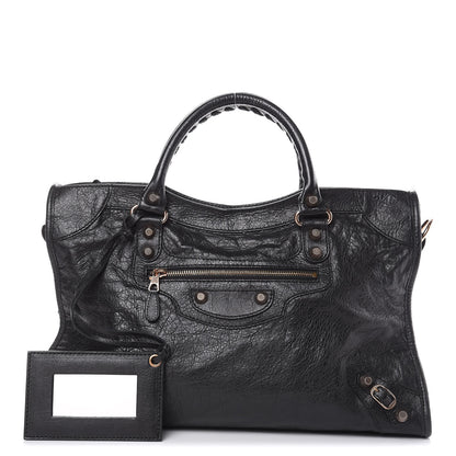 Balenciaga Agneau Giant 12 Rose Gold Hardware City Black 1 of 10