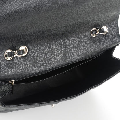 Chanel Caviar Quilted Jumbo Single Flap Black 5 of 7
