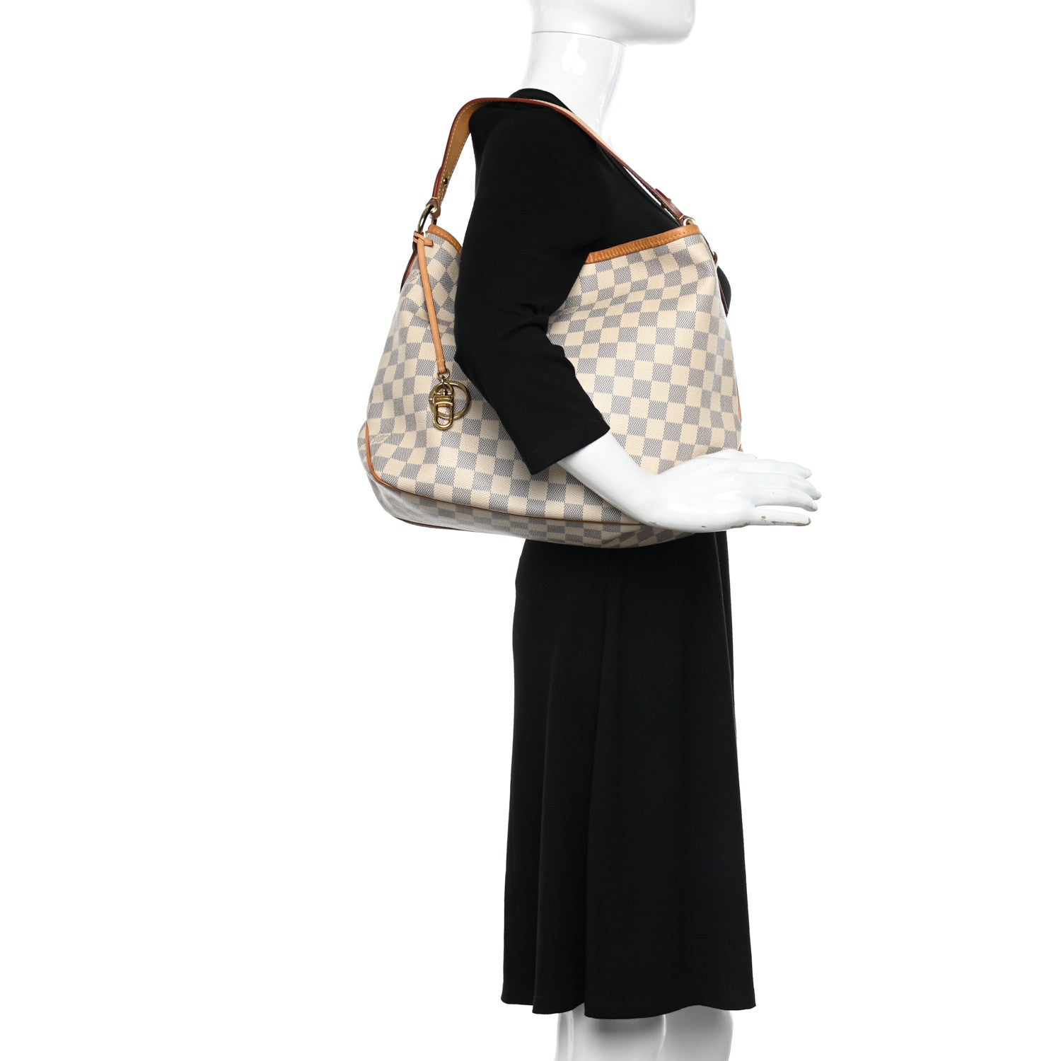 Louis Vuitton Damier Azur Delightful PM Rose Ballerine 2 of 10