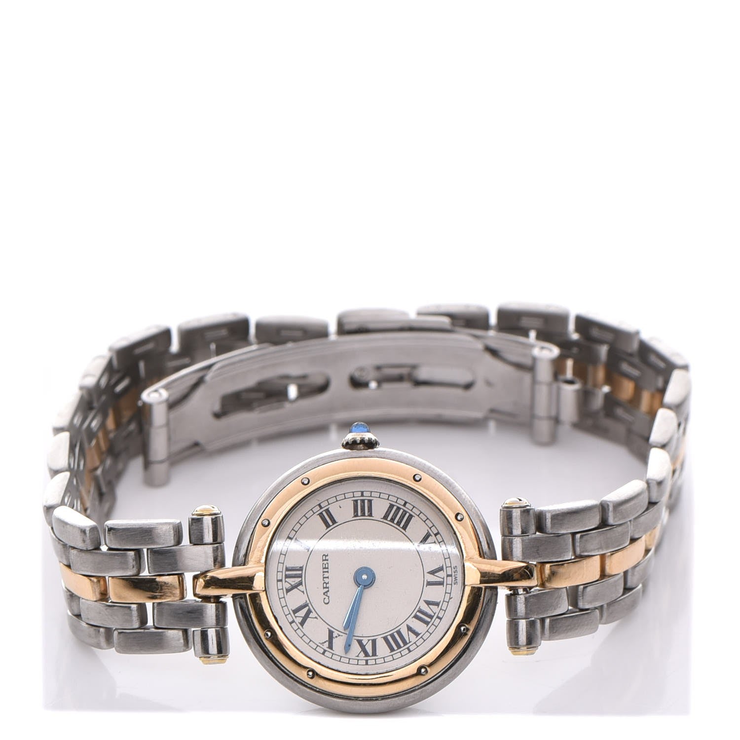 Cartier Stainless Steel 18K Yellow Gold 24mm Panthere Vendome Quartz Watch 3 of 8