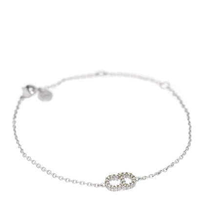 Christian Dior Crystal CD Bracelet Silver 1 of 5