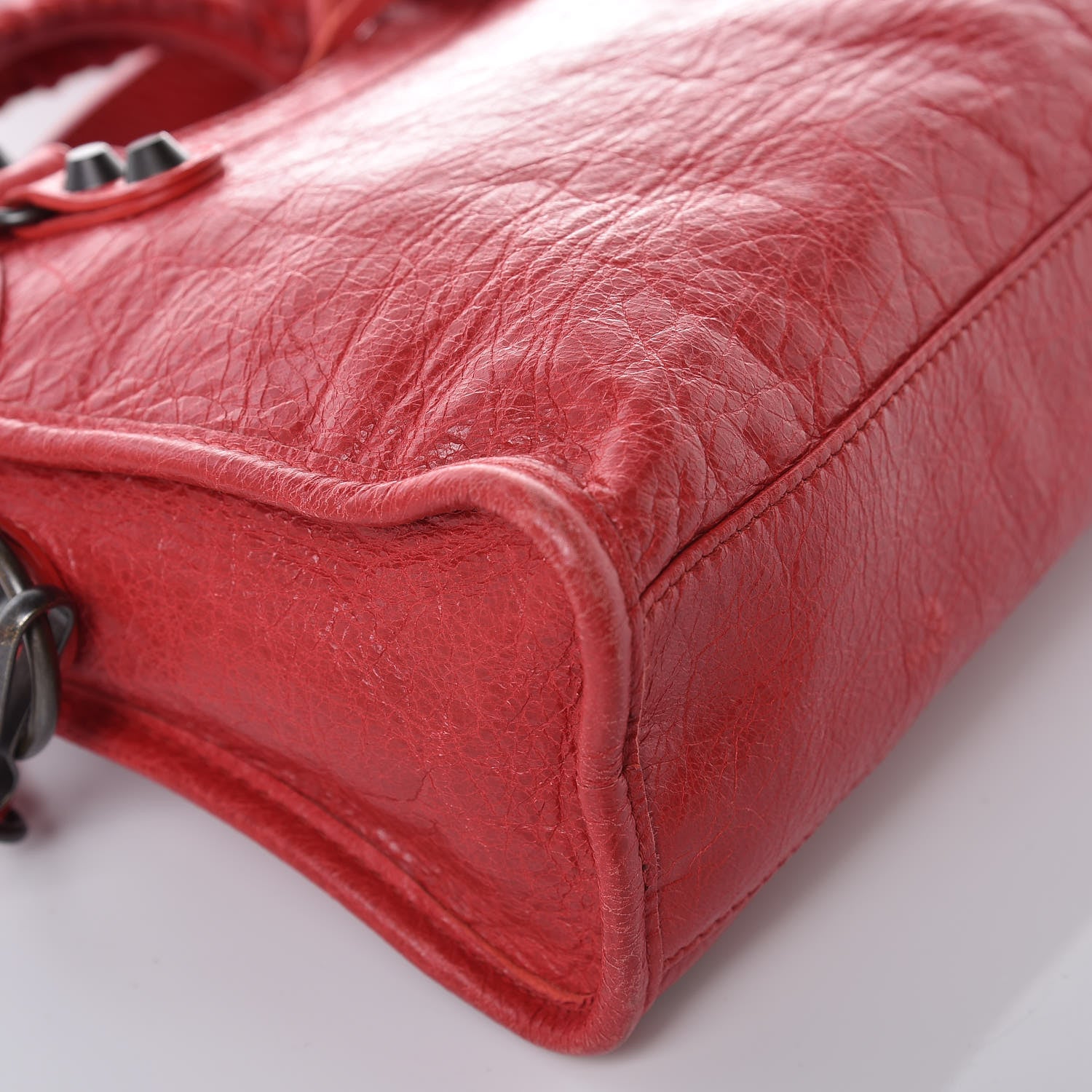 Balenciaga Agneau Classic Hardware Mini City Rouge Cardinal 10 of 11
