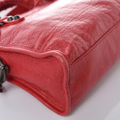 Balenciaga Agneau Classic Hardware Mini City Rouge Cardinal 10 of 11