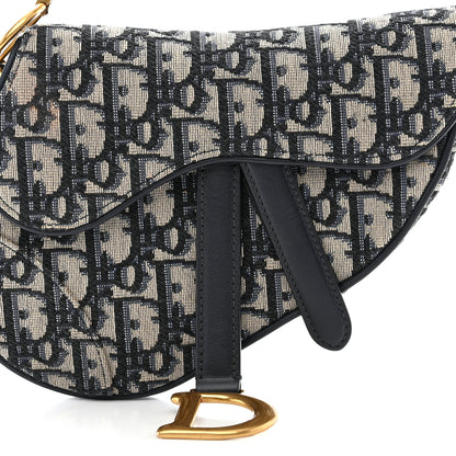 Christian Dior CHRISTIAN DIOR Oblique Mini Saddle Bag Blue 9 of 11
