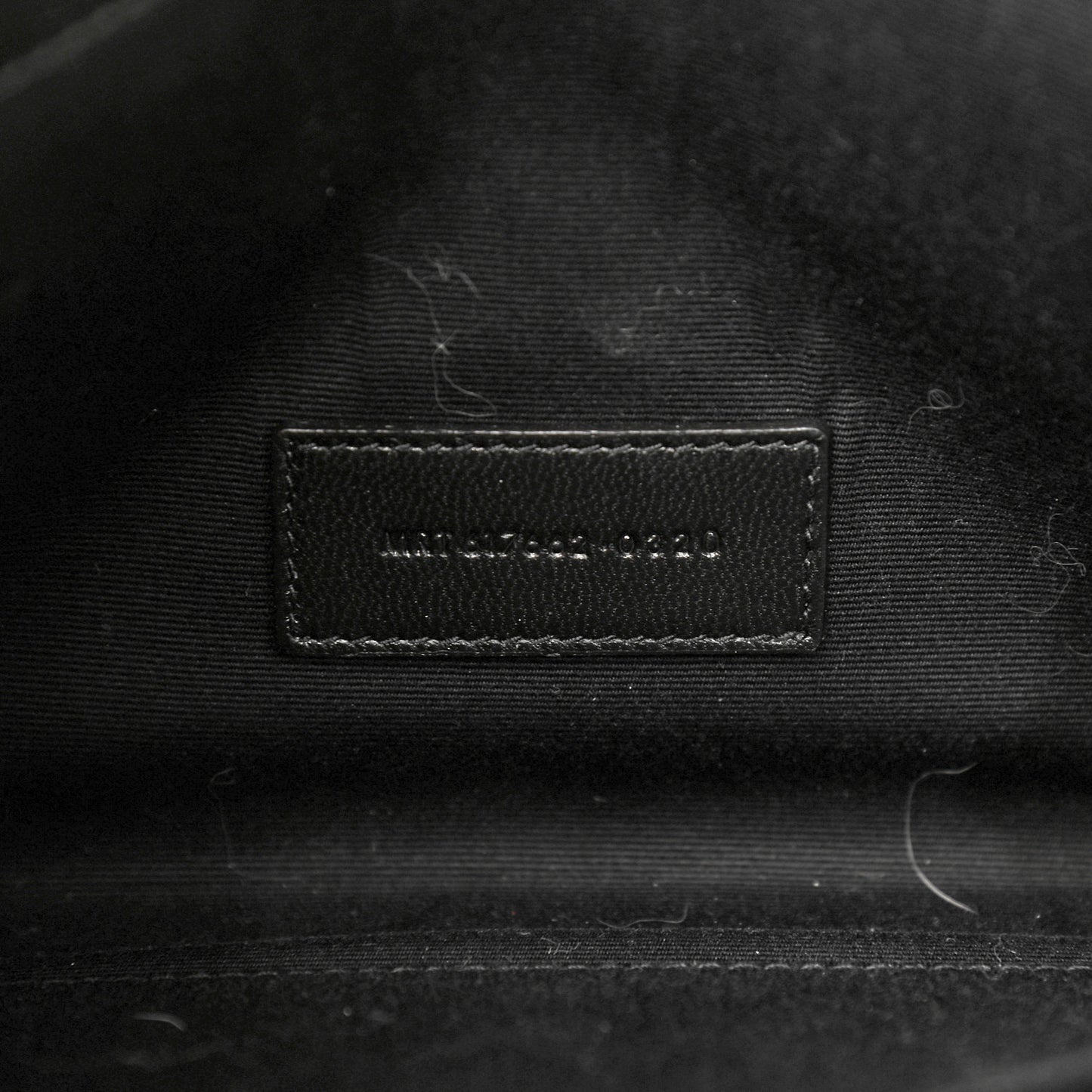 Grain De Poudre Matelasse Chevron Monogram Envelope Clutch Black