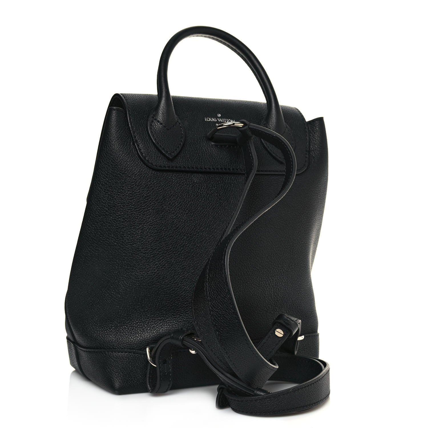 Louis Vuitton Calfskin Lockme Backpack Black 5 of 25