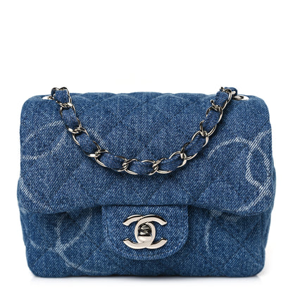 Chanel Denim CC Quilted Mini Square Flap Blue 1 of 10