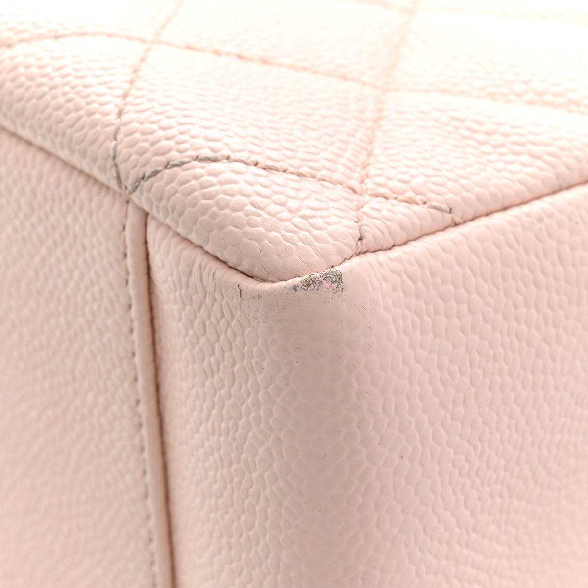 Chanel Caviar Quilted Grand Shopping Tote GST Light Pink 12 of 13