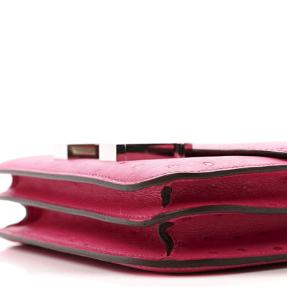 Hermes Ostrich Constance 18 Rose Tyrien 9 of 10