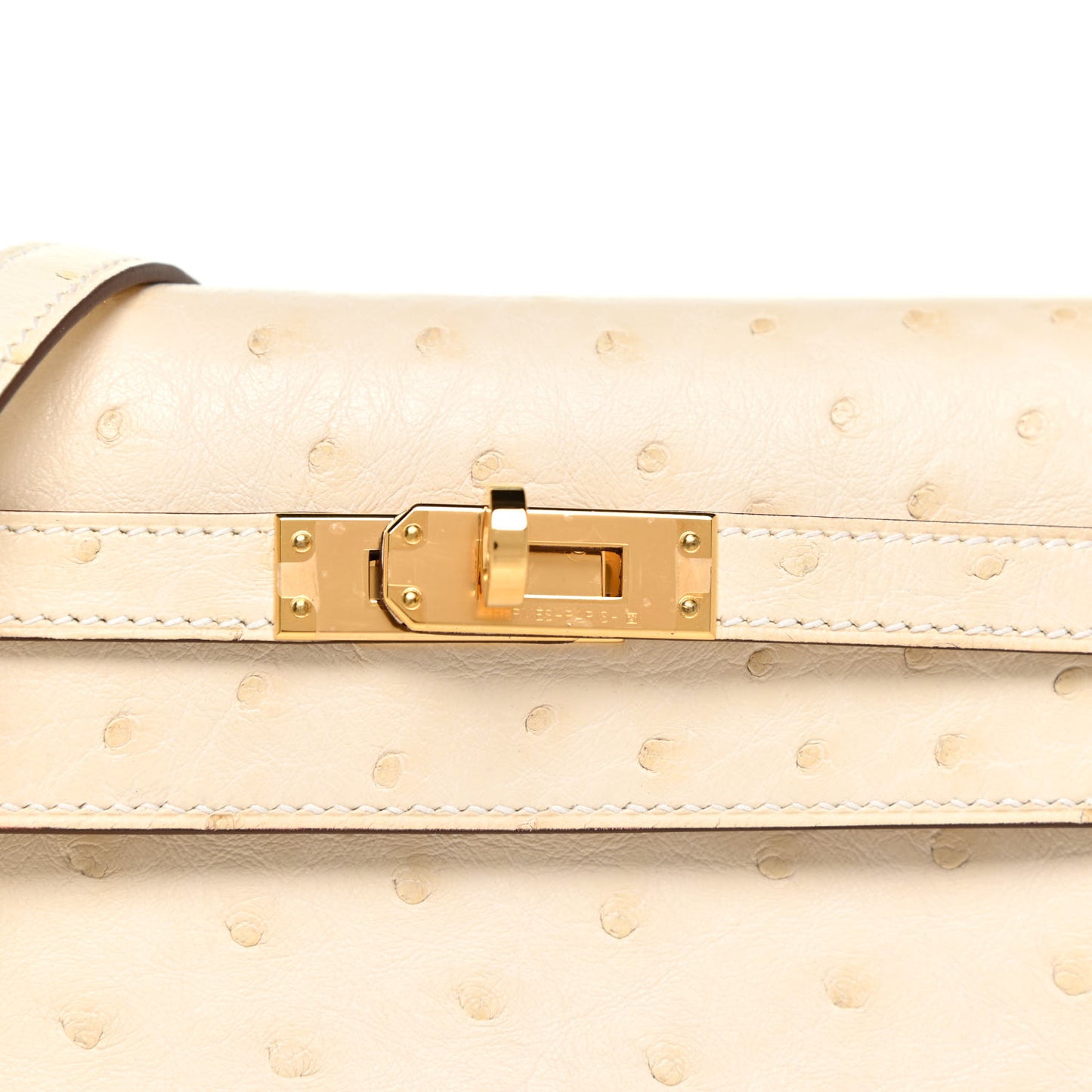 Ostrich Kelly Danse II Belt Bag Nata