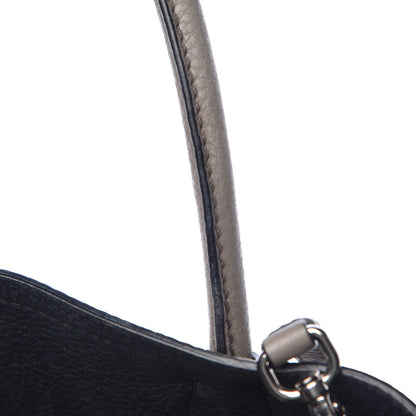 Prada Vitello Daino Small Double Bag Argilla Black 22 of 23