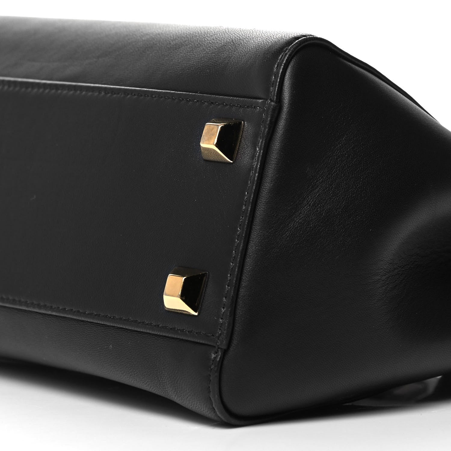 Fendi Nappa Studded Mini Peekaboo Iconic Satchel Black 8 of 8
