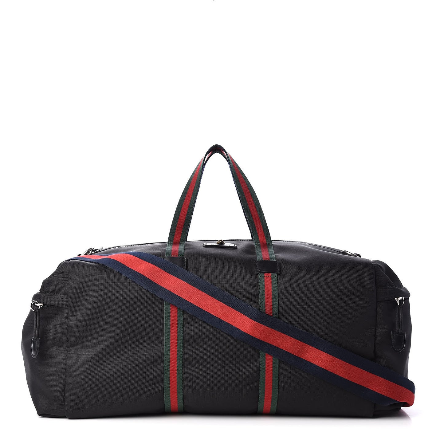 Technical Canvas Web Duffle Bag Black