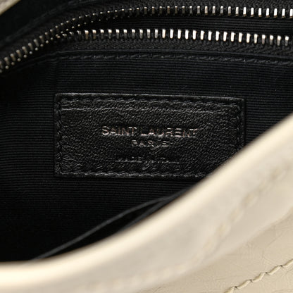 Saint Laurent Crinkled Calfskin Matelasse Monogram Niki Chain Wallet Crema Soft 6 of 9