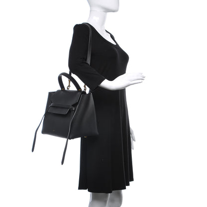 Celine Grained Calfskin Mini Belt Bag Black 2 of 10