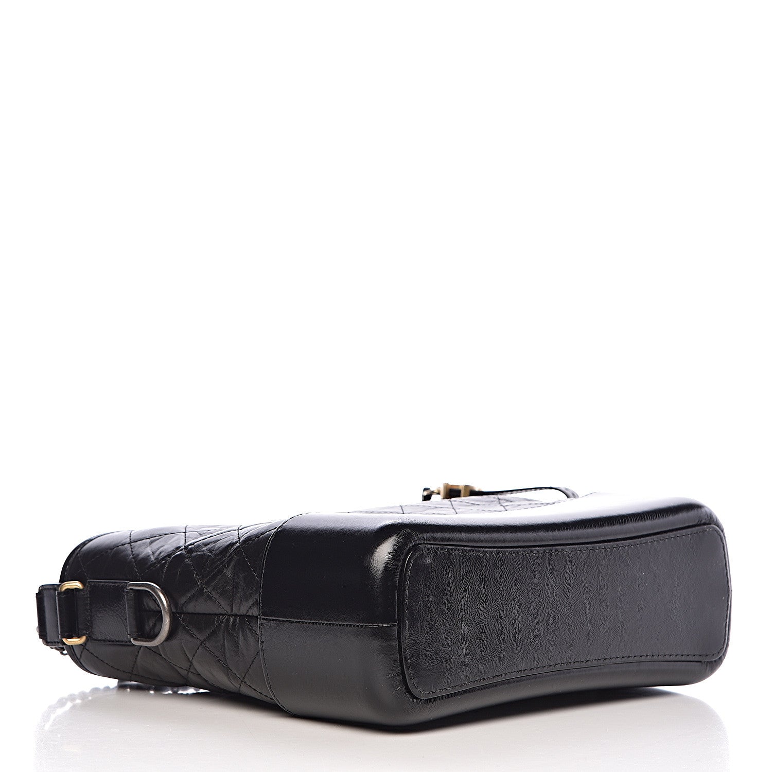 Chanel Aged Calfskin Quilted Medium Gabrielle Hobo Black 4 of 11