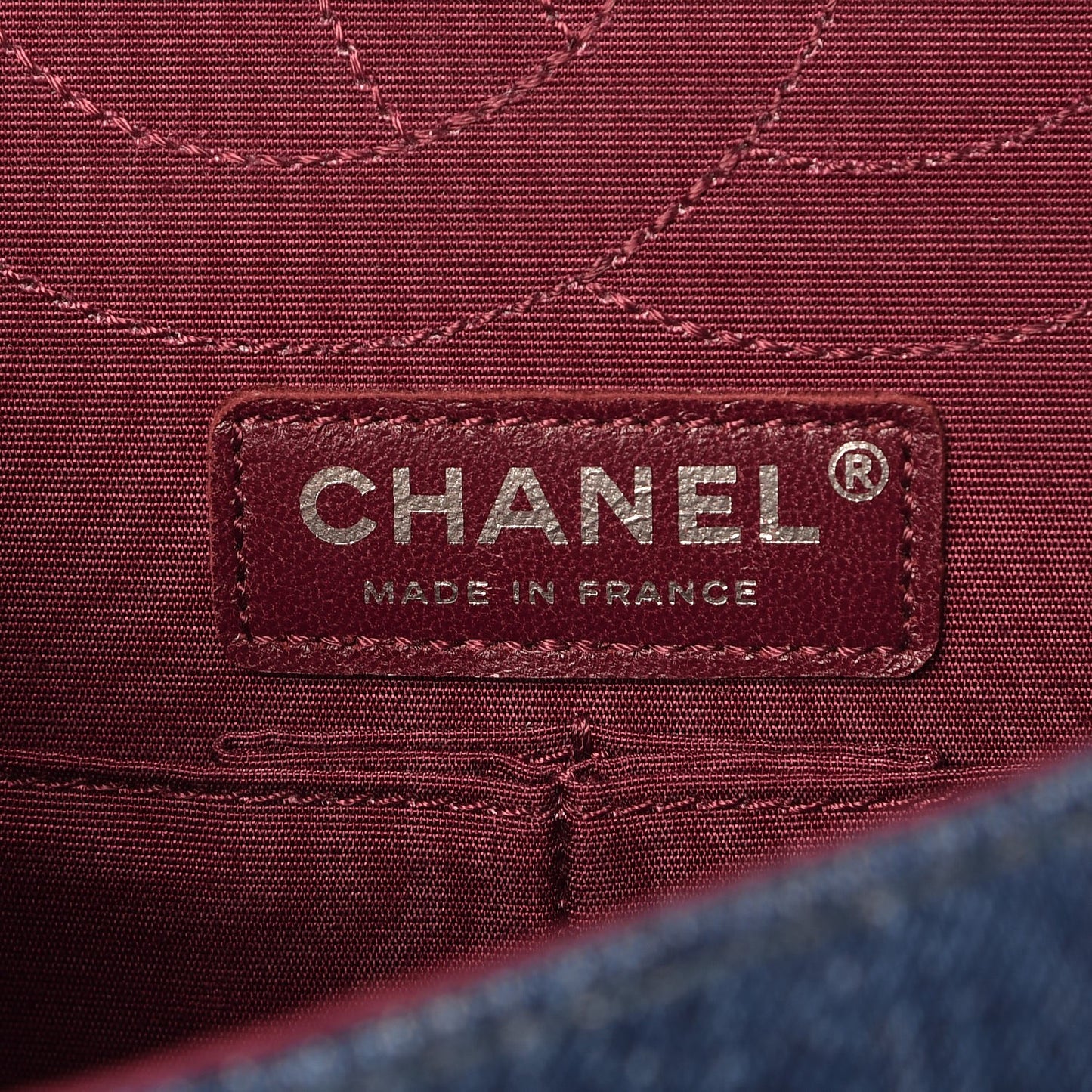 Denim Tweed 2.55 Reissue 225 Flap Blue Dark Pink
