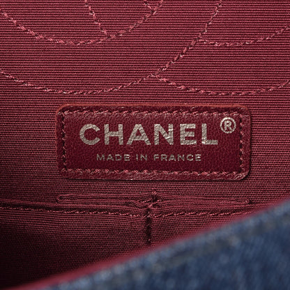 Chanel Denim Tweed 2.55 Reissue 225 Flap Blue Dark Pink 6 of 7