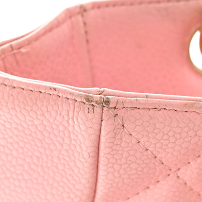 Chanel Caviar Quilted Petit Shopping Tote PST Pink 13 of 17
