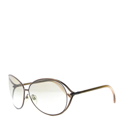 Tom Ford Carla Soft Square Sunglasses TF157 Dark Brown 1 of 10