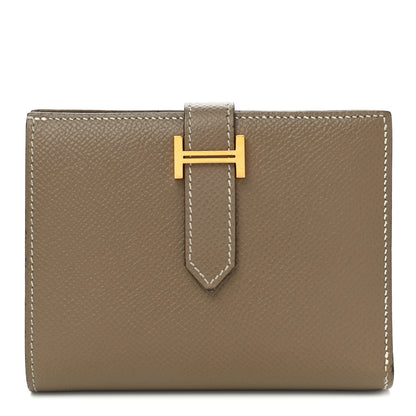 Hermes Epsom Bearn Compact Wallet Etoupe 1 of 11