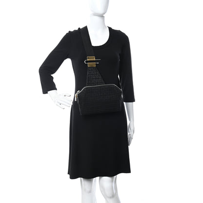Givenchy Canvas Jacquard Antigona U Crossbody Bag Black 2 of 10