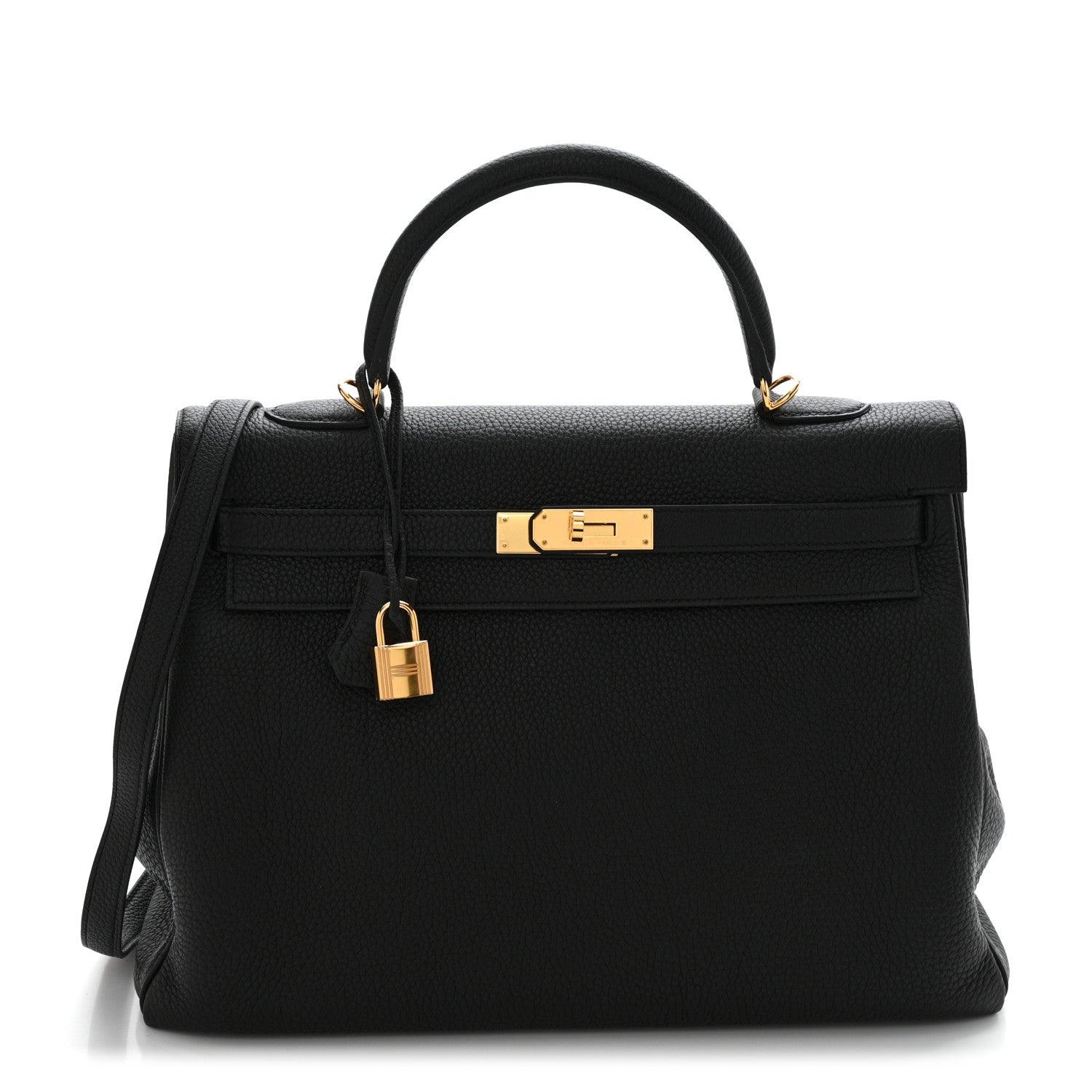 Hermes Taurillon Clemence Kelly Retourne 35 Black 1 of 10